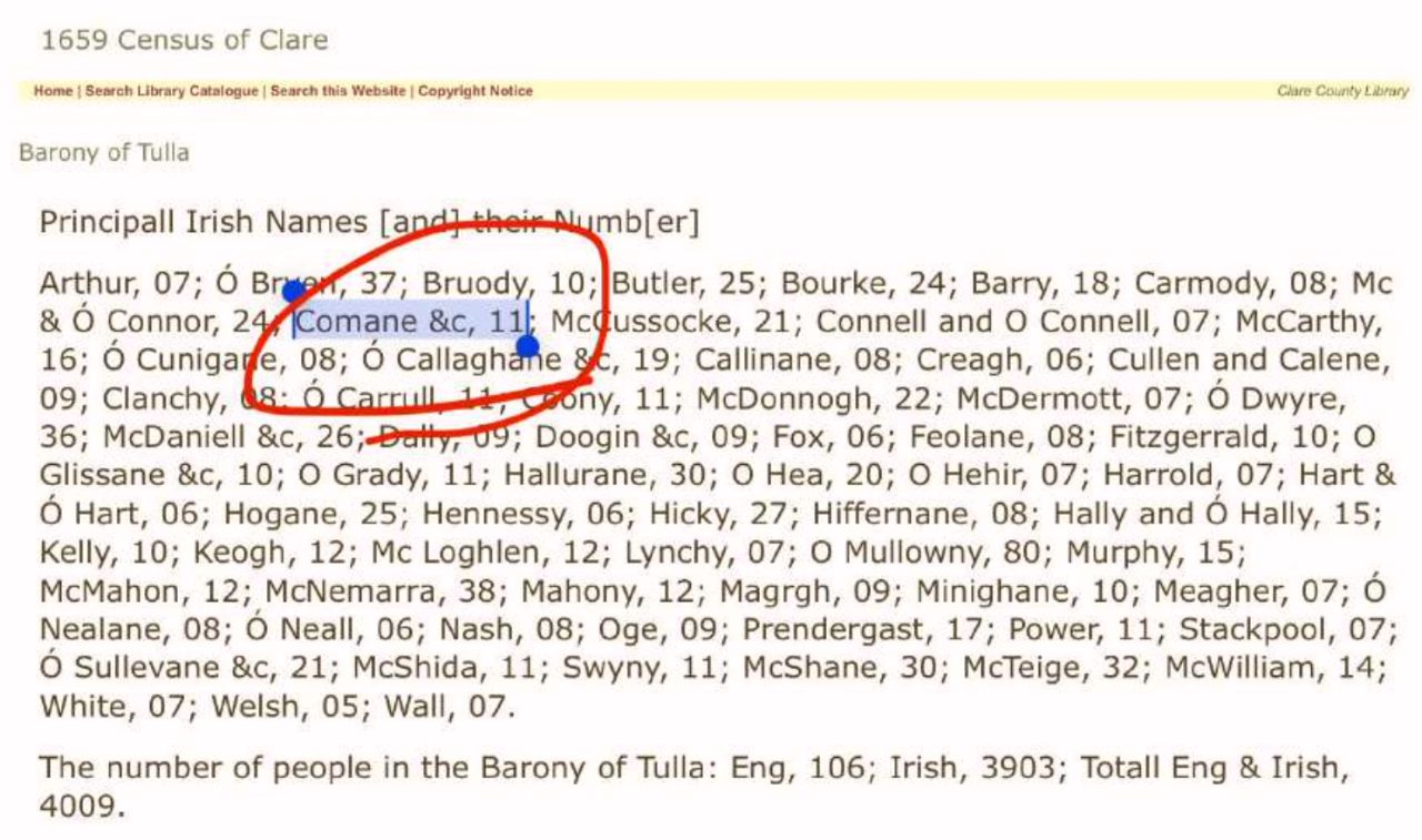 The 1659 Census of Clare
