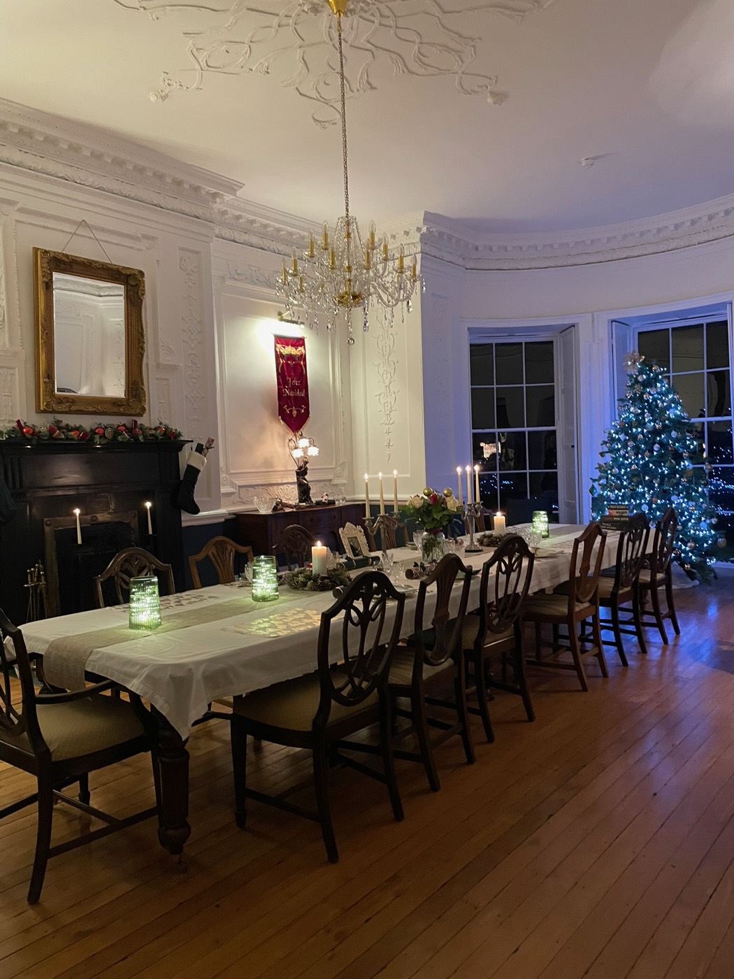 The formal dining room at Newhall